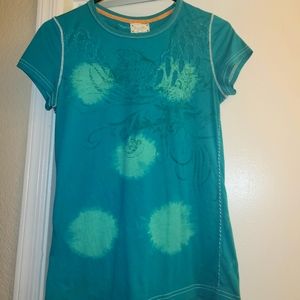 Miss Me hand embroidered tie-dye tshirt
